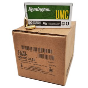 9mm - Remington UMC 115 Grain Full Metal Jacket Case