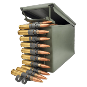 50 Cal BMG - Lake City 100 rounds Linked 4:1 Ball and Tracer