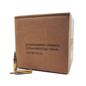 5.56 NATO - U.S. Military XM855 Green Tip - 500 Rounds