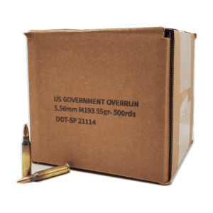 5.56 NATO - U.S. Military XM193 Full Metal Jacket - 500 Rounds