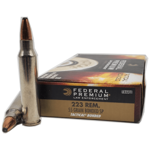 223 Rem - Federal LE 55 Grain Bonded Soft Point - 20 Rounds