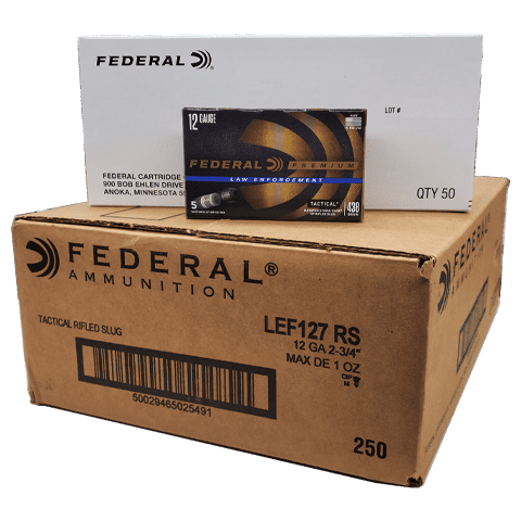 12 Gauge - Federal LEF127RS Maximum Hydra-Shok Rifled Slug