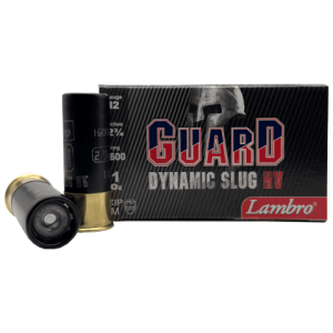 12 Gauge – Lambro 2-3/4″ Guard 1 oz Dynamic Slug HV – 10 Rounds