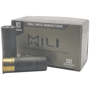 12 Gauge - Mili Custom Defense 2-3/4" 00 Buckshot - 10 Rounds