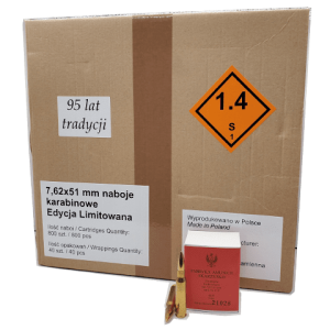 7.62x51 NATO - Mesko Polish Military 147 Grain Full Metal Jacket