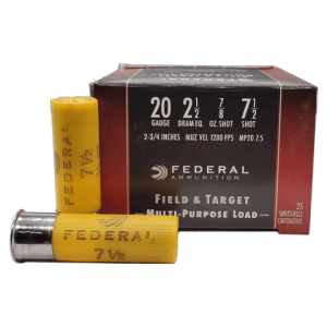 20 Gauge - Federal 2-3/4" Multi-Purpose Load 7.5 Shot