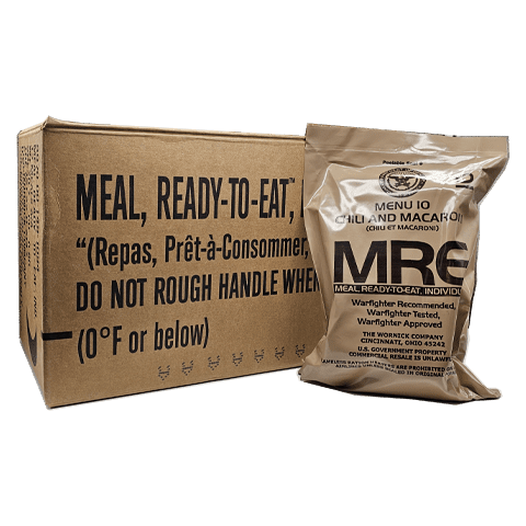 US Meals Ready to Eat Menu 1-12 Case A – 12 Meals