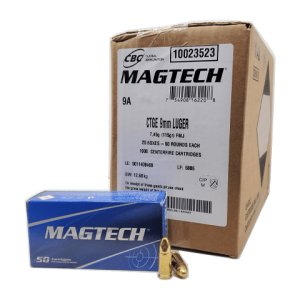 9mm - Magtech 115 Grain Full Metal Jacket - 1000 Rounds