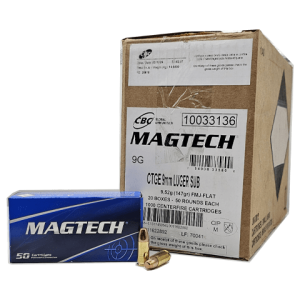 9mm – Magtech 147 Grain Full Metal Jacket Subsonic – 1000 Rounds