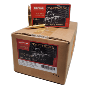 308 Win - Norma Tactical 308 147 Gr. FMJ 400 Rd. Case
