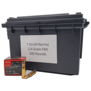 7.62x39 - Norma Tactical 124 Grain FMJ Can - 500 Rounds