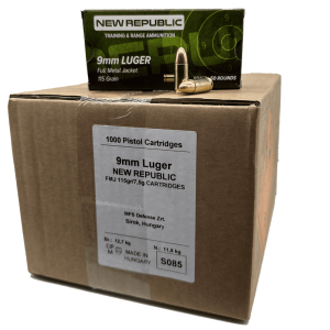 9mm - New Republic 115 Grain Full Metal Jacket - 1000 Round Case