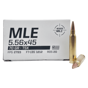5.56 NATO – Norma MLE 70 Grain TSX – 20 Rounds