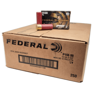 12 gauge - Federal Premium 2-3/4" Copper Plated 00 Buckshot Case
