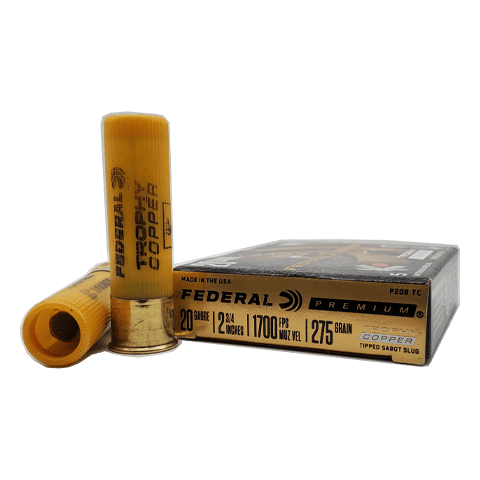20 Gauge - Federal Trophy Copper 275 Grain Tipped Sabot Slug - 5 Rounds