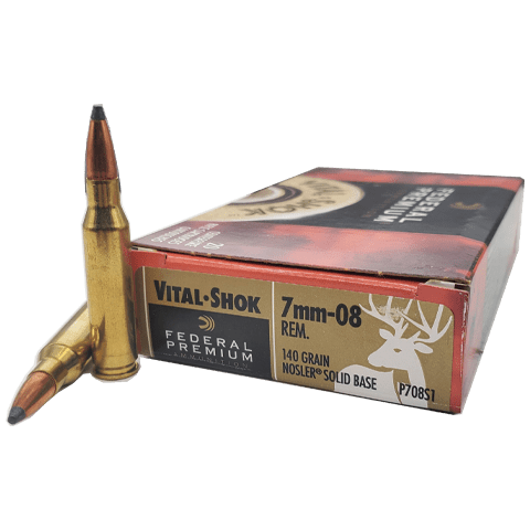 7 mm-08 - Federal Vital-Shok 140 Grain Nosler Soft Point Solid Base