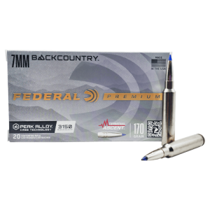 7mm Backcountry – Federal Premium 170 Grain Terminal Ascent – 20 Rounds