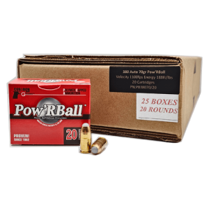 CorBon Powerball 380 auto round box