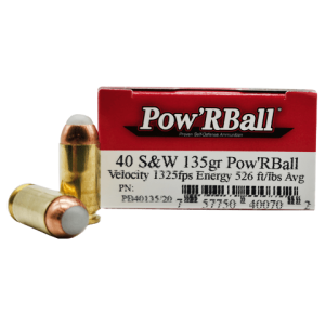 40 S&W – CorBon 135 Grain Pow’RBall – 20 Rounds