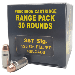 357 Sig - Remanufactured Precision Ctg Inc 125 Grain Full Metal Jacket - 50 Rounds