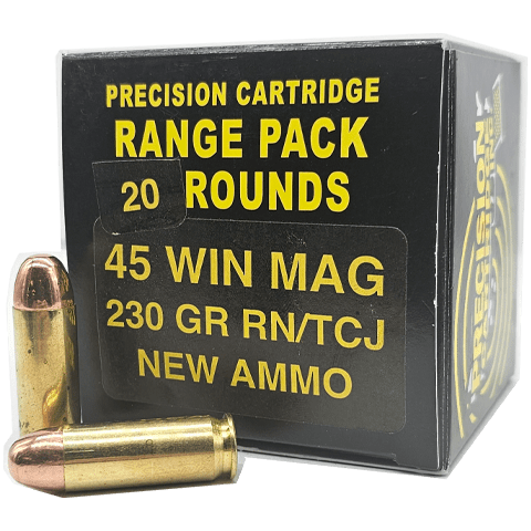 45 win mag precision cartridge ammo box