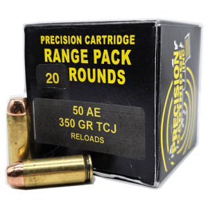 50 AE - Remanufactured Precision Ctg Inc 350 Grain FP TCJ - 20 Rounds
