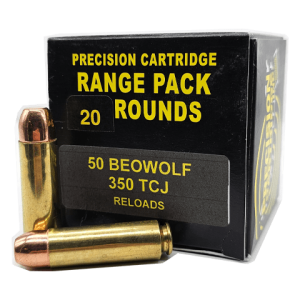 50 Beowulf - Remanufactured Precision Cartridge 350 Grain TCJ