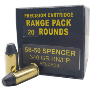 56-50 Spencer - Remanufactured Precision Ctg Inc 340 Grain Round Nose FP - 20 Rounds