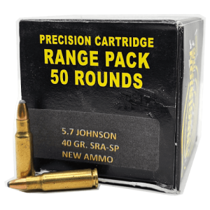 5.7 Johnson - Precision Cartridge Inc 40 Grain SRA-SP - 50 Rounds