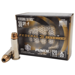 38 Special - Federal Punch +P 120 Grain Jacketed Hollow Point