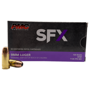 9mm – PMC SFX 124 Grain SFHP – 50 Rounds