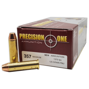 357 Magnum - Precision One 125 Grain Full Metal Jacket Brass Case