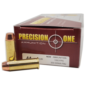 44 Magnum - Precision One 200 Grain Full Metal Jacket Brass Case