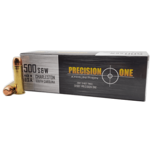 500 S&W Mag - Precision One 350 Grain FMJ-Flat Point - 20 Rounds