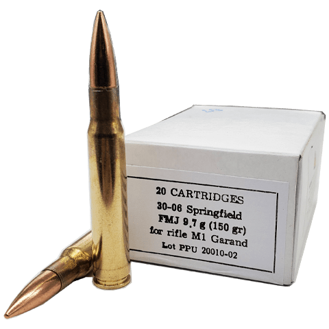 30-06 - PPU 150 Grain Full Metal Jacket for M1 Garand
