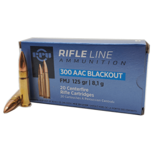 300 Blackout - PPU Rifle Line 125 Grain Full Metal Jacket - 20 Rounds