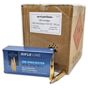 308 win PPU centerfire rifle line ammo box