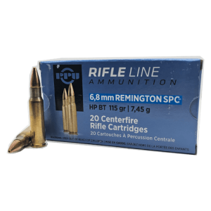 6.8 SPC – PPU Rifle Line 115 Grain Hollow Point Boat Tail
