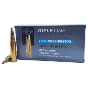 7mm-08 – PPU Rifle Line 140 Grain Pointed Soft Point