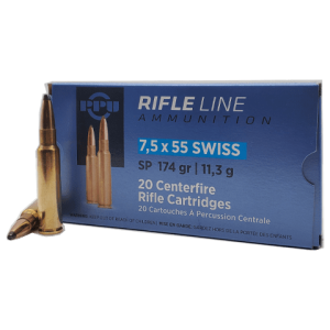 7.5x55 Swiss - PPU Rifle Line 174 Grain Soft Point - 20 Rounds