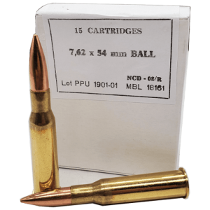 7.62x54R - PPU 182 Grain Boat Tail Full Metal Jacket