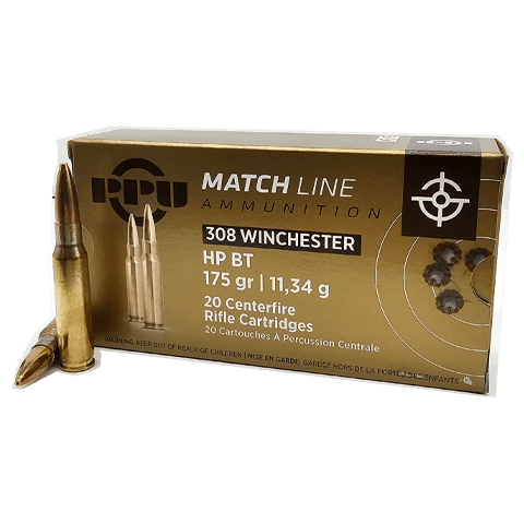 308 win PPU boat tail cartridge box