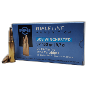 308 Win - PPU Rifle Line 150 Grain Soft Point - 20 Rounds