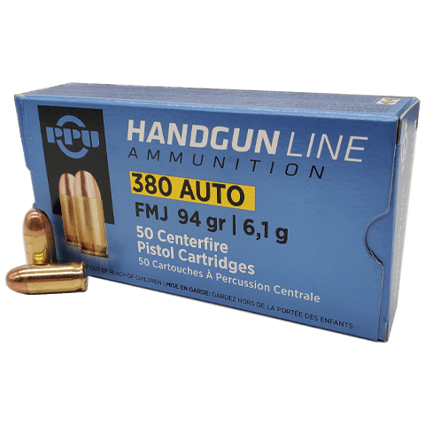 380 Auto - PPU Handgun Line 94 Grain FMJ