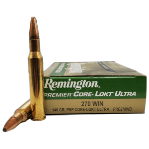 270 Win - Remington 140 Grain Core-Lokt Ultra Pointed Soft Point