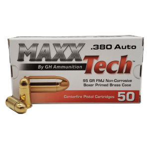 380 Auto - MaxxTech 95 Grain Full Metal Jacket