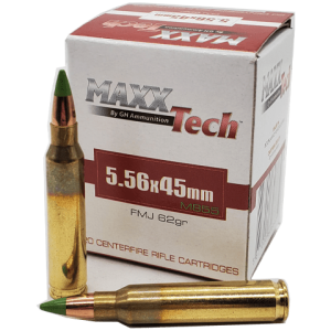 5.56 NATO - MaxxTech 62 Grain M855 Green Tip