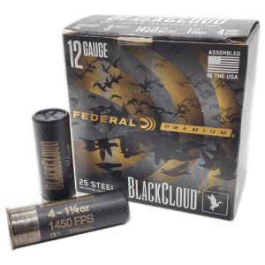 12 Gauge - Federal Premium 3" Black Cloud #4 Steel Shot