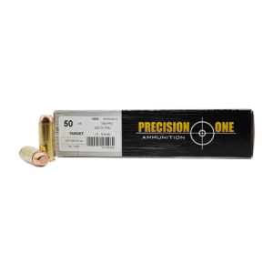50 Beowulf – Precision One 350 Grain FMJ Flat Point – 20 Rounds