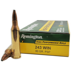 243 Win - Remington Core-Lokt 80 Grain Pointed Soft Point
